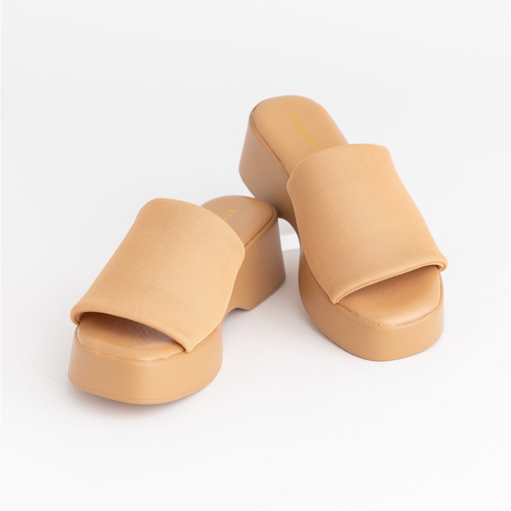 PLATFORM SANDAL SLIDES